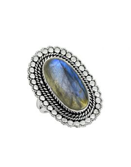 Labradorite Gemstone Solid 925 Sterling Silver Ring