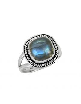 Labradorite Solid 925 Sterling Silver Gemstone Ring