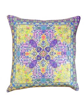  Vintage Classic Bohemian Style Poly Filled Decorative Throw Pillow   20" x 20"  PurpleMulti