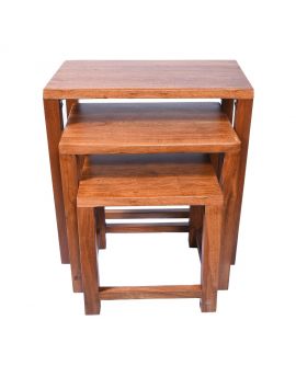 Solid Acacia Wood Home Decor Nesting Table